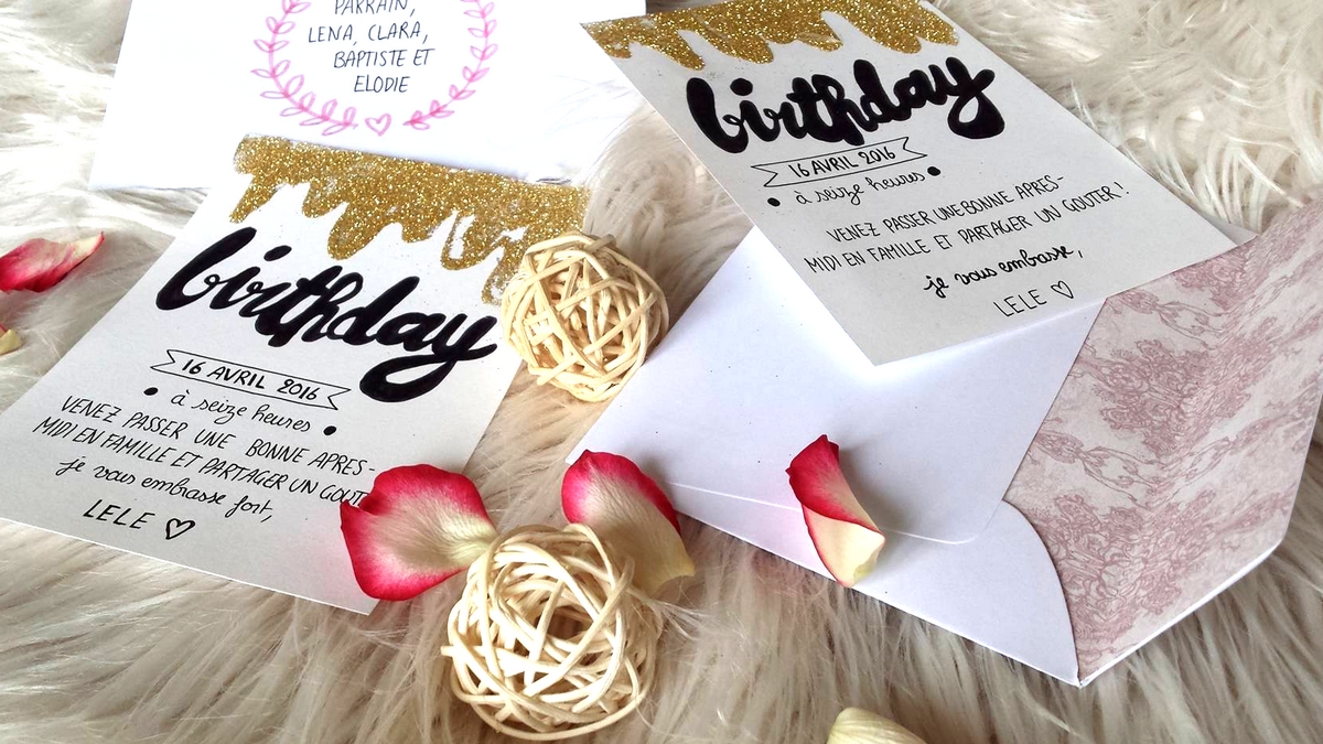 DIY : Mes jolis cartons d’invitation