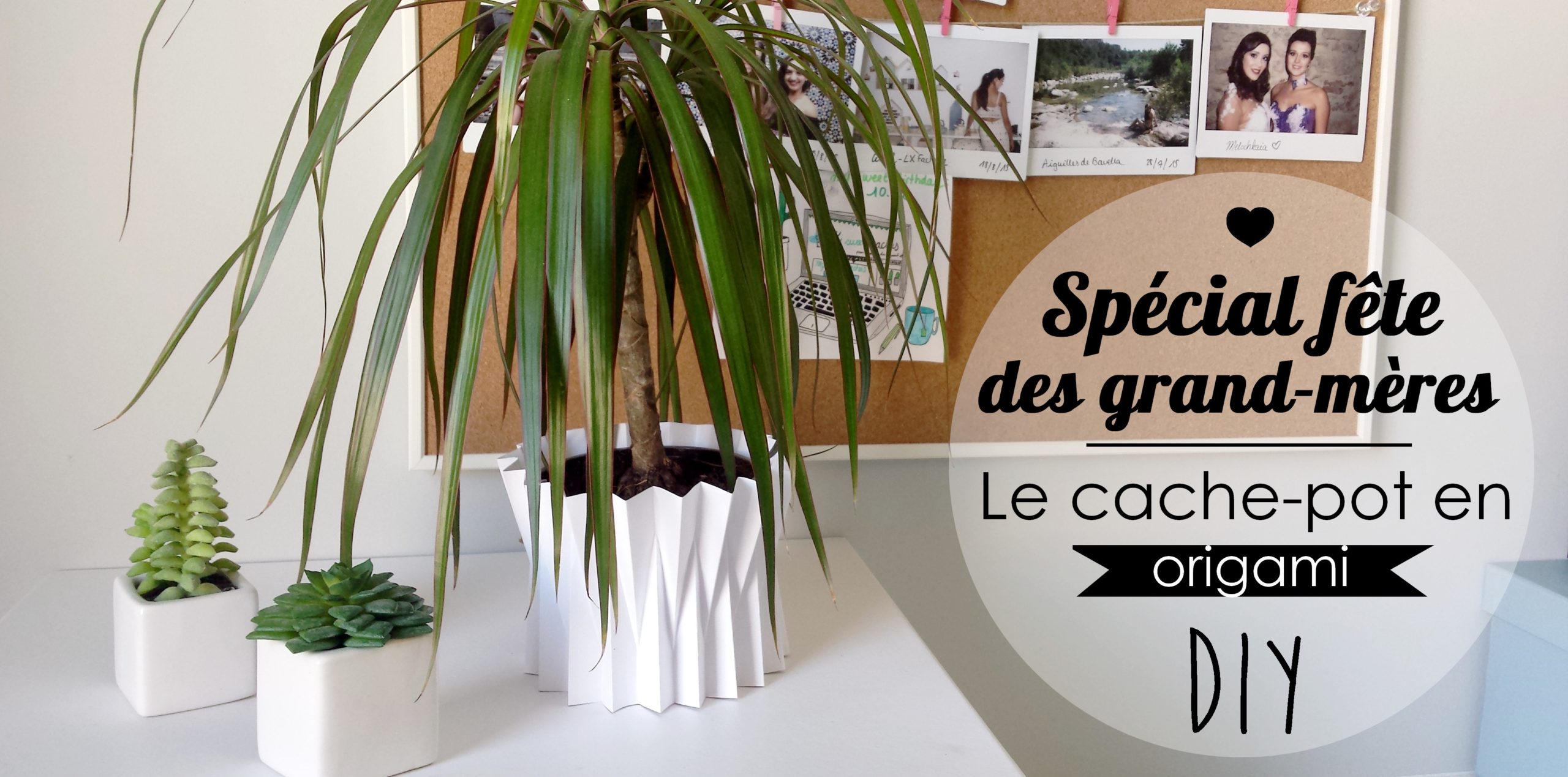 DIY fête des grand-mères : le cache-pot origami