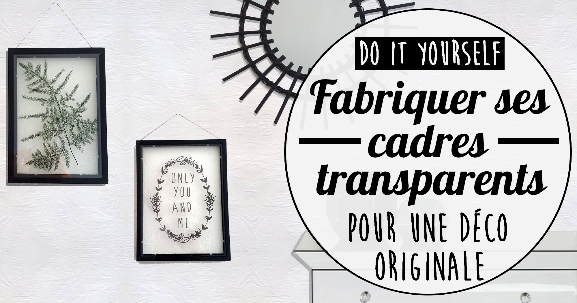 DIY : Fabriquer ses cadres transparents