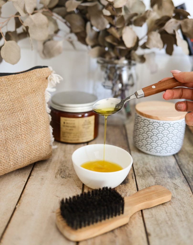 recette masque huile de ricin et d'argan pour faire pousser les cheveux plus vite