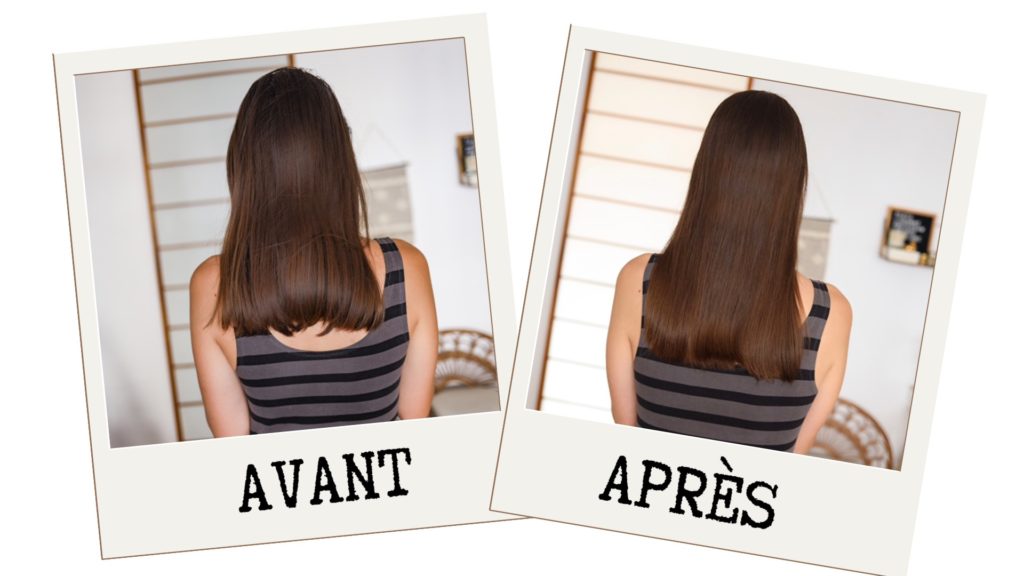 avant / après cure forcapil  faire pousser les cheveux