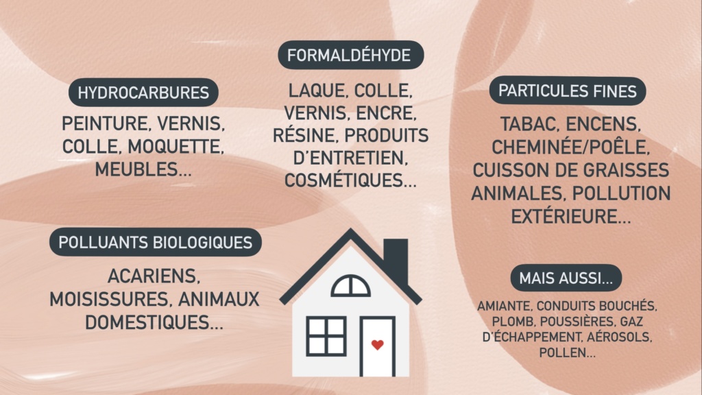 Qualité de l'air : différentes sources de pollution à l'intérieur