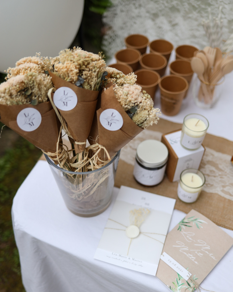 Cadeaux invités mariage ou fête de PACS