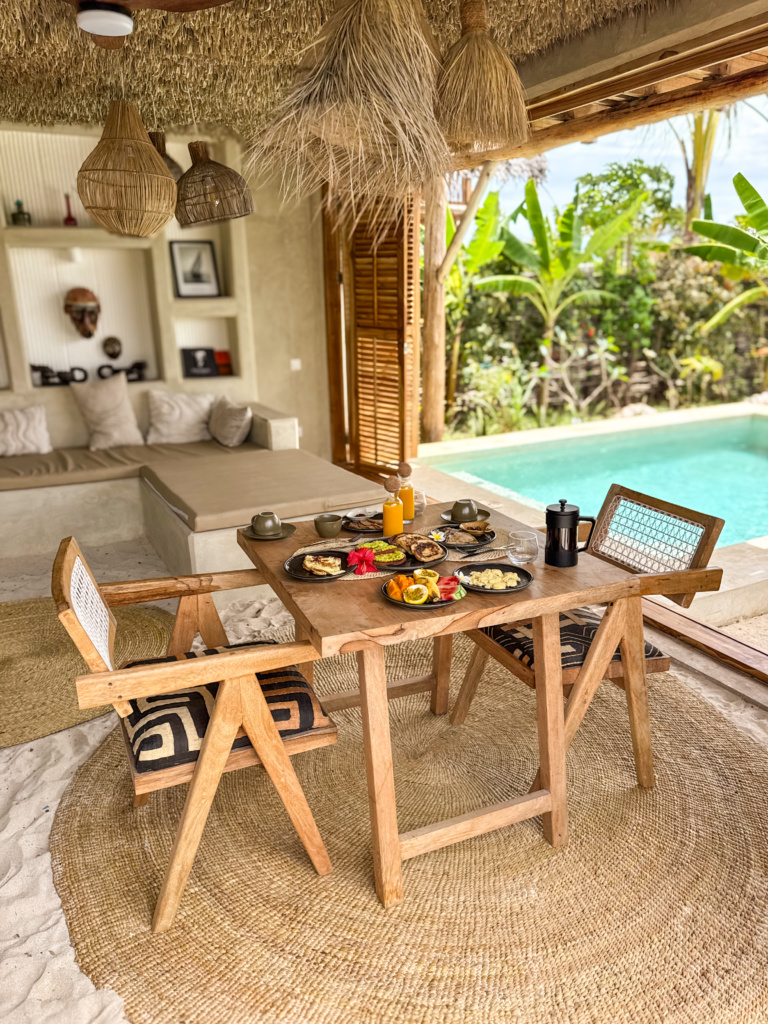 petit-déjeuner Maku Oasis logement insolite