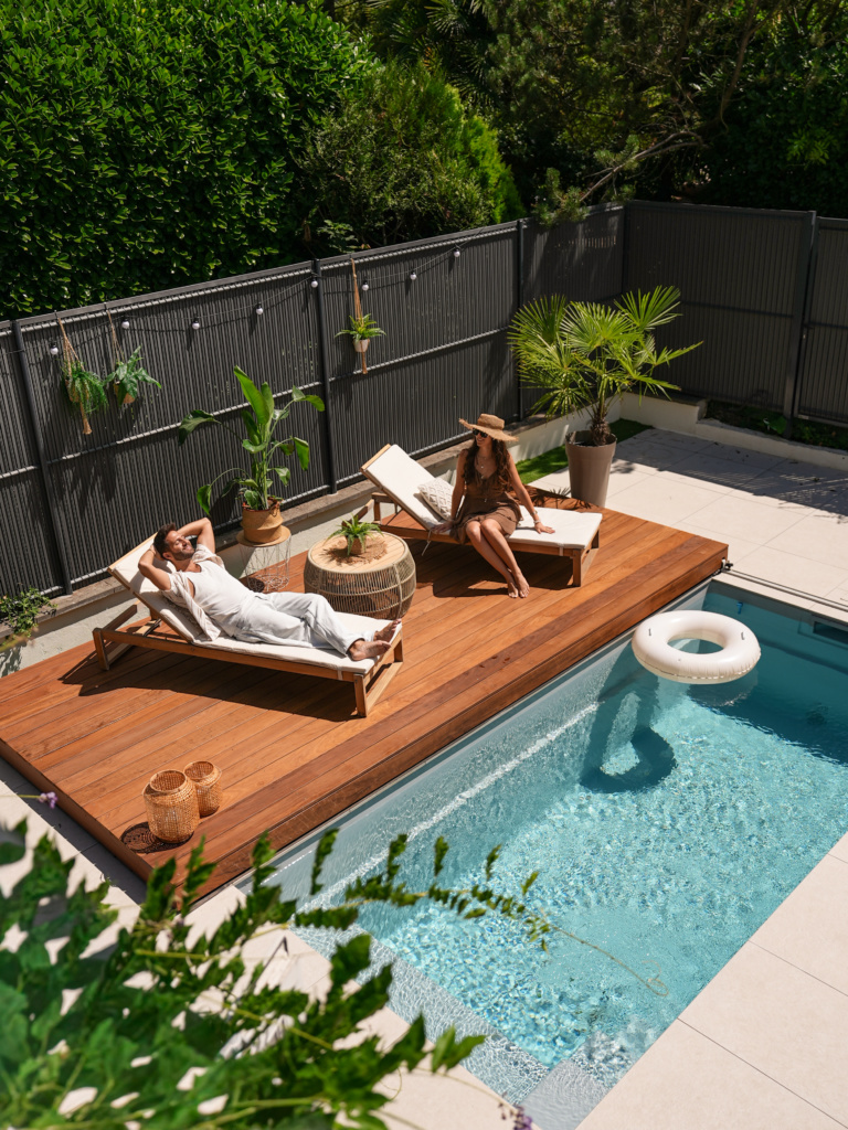 diy travaux fabrication d'une terrasse mobile pour sa piscine